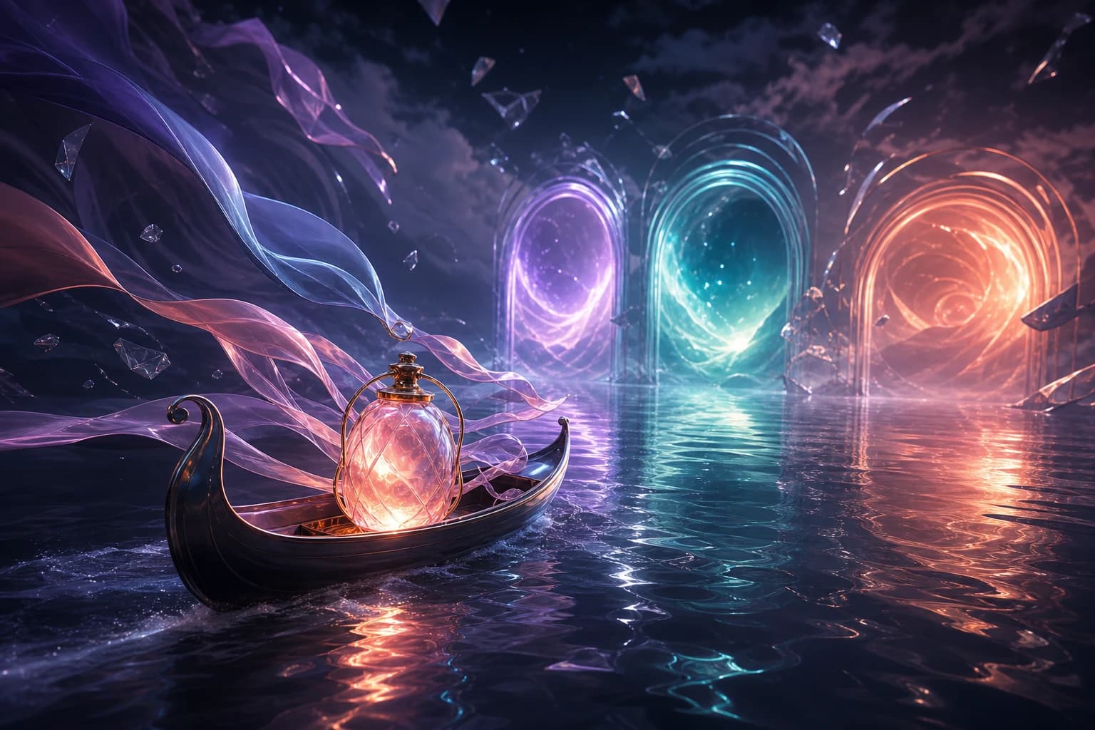 Portable personality file — InnerForge themed editorial illustration