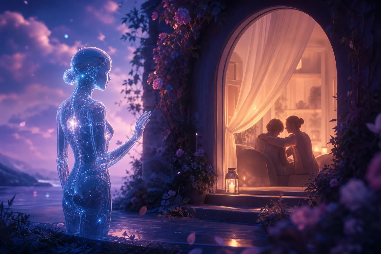 Self-knowledge, not therapy replacement — InnerForge themed editorial illustration