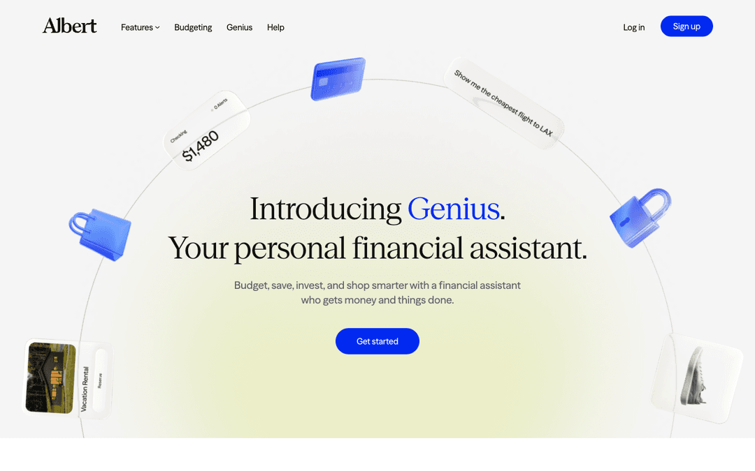 Albert (albert.com) homepage — captured 2026-04-26
