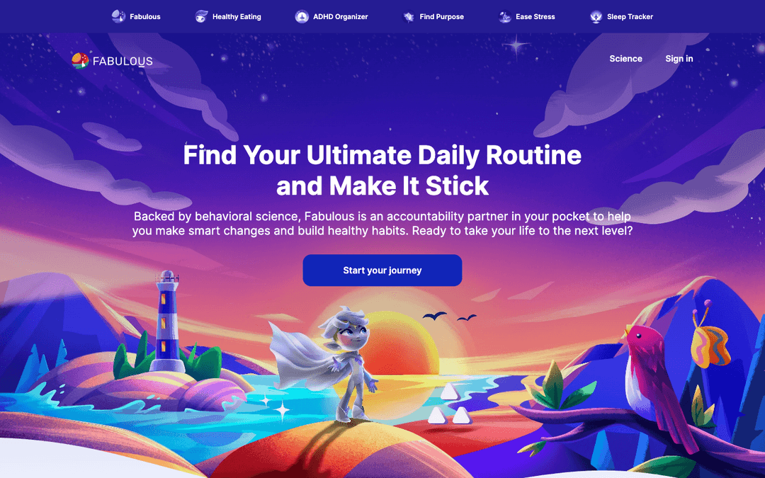 Fabulous (thefabulous.co) homepage — captured 2026-04-26