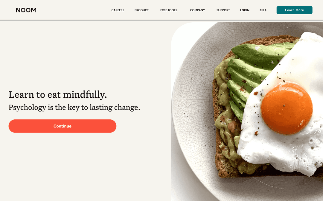 Noom (noom.com) homepage — captured 2026-04-26
