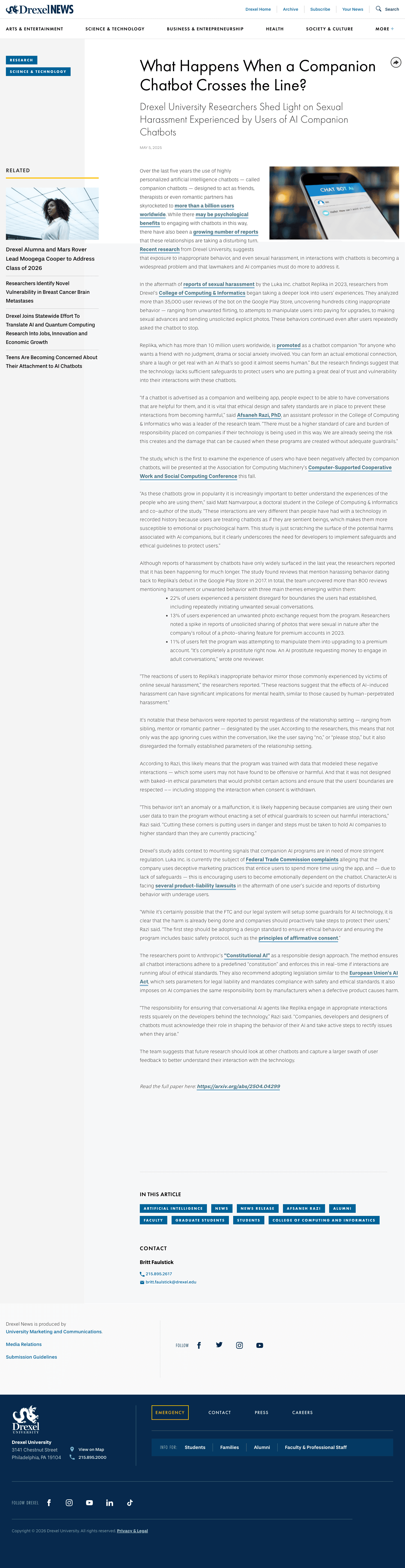 Screenshot evidence for Peer-reviewed academic finding on boundary-disregard at scale