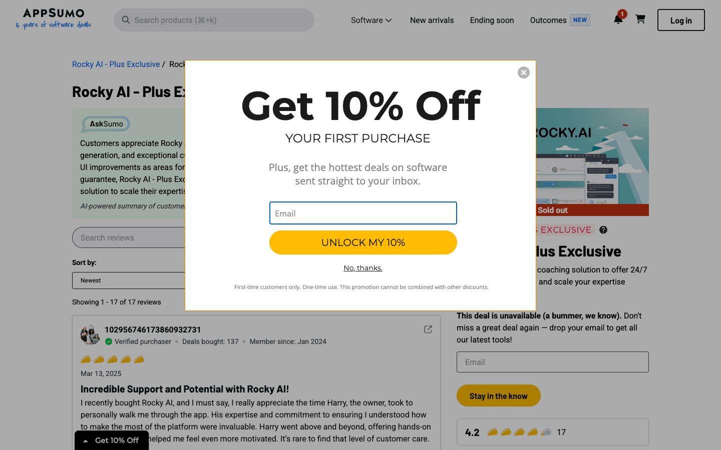 Screenshot evidence for Current pricing structure showing the Personal tier alongside enterprise pivot