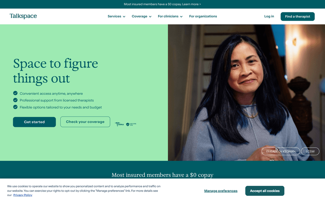 Talkspace (talkspace.com) homepage — captured 2026-04-26