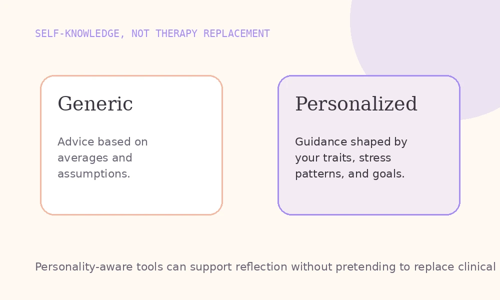 Self-knowledge, not therapy replacement